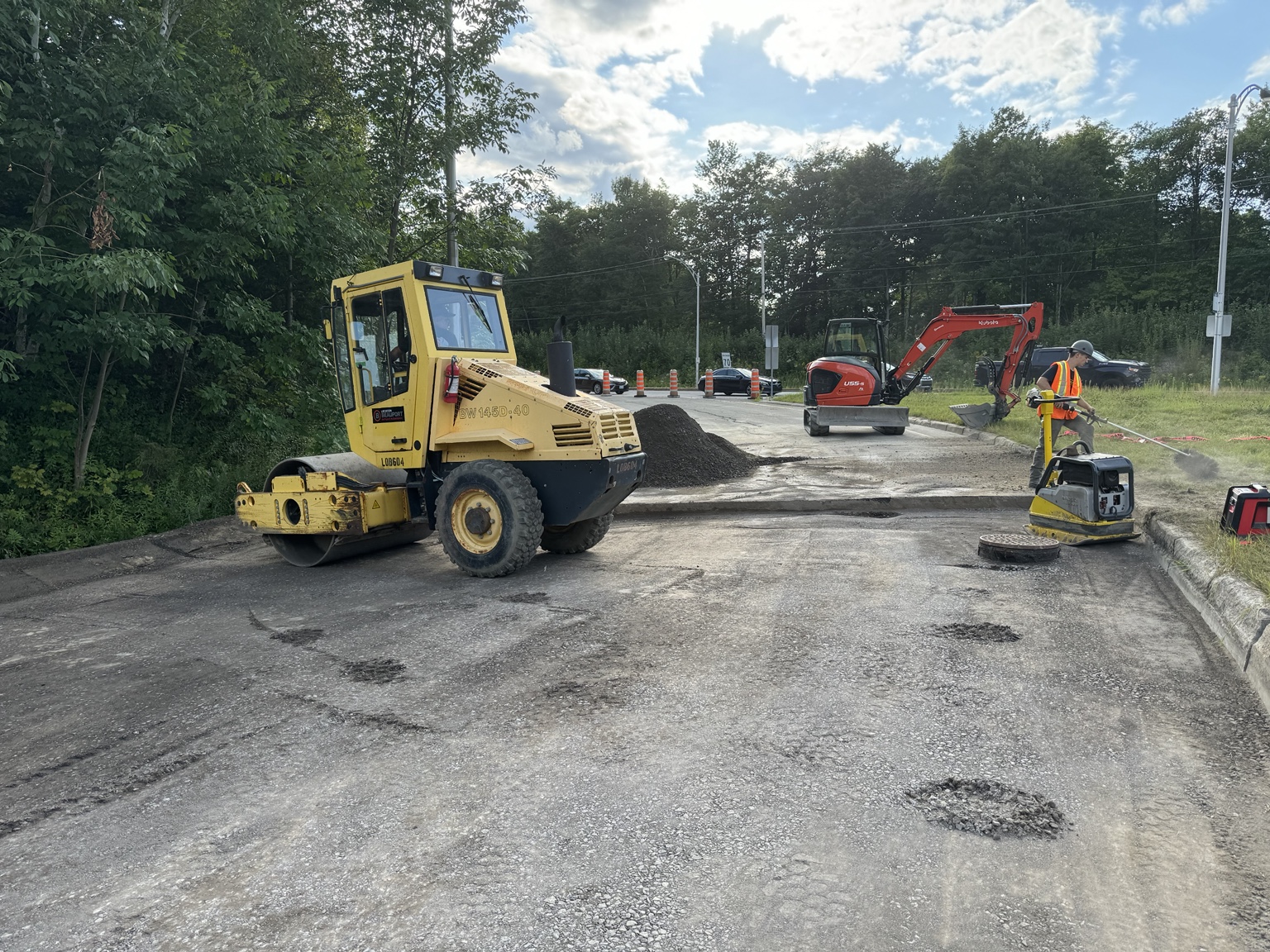 Compaction du terrain