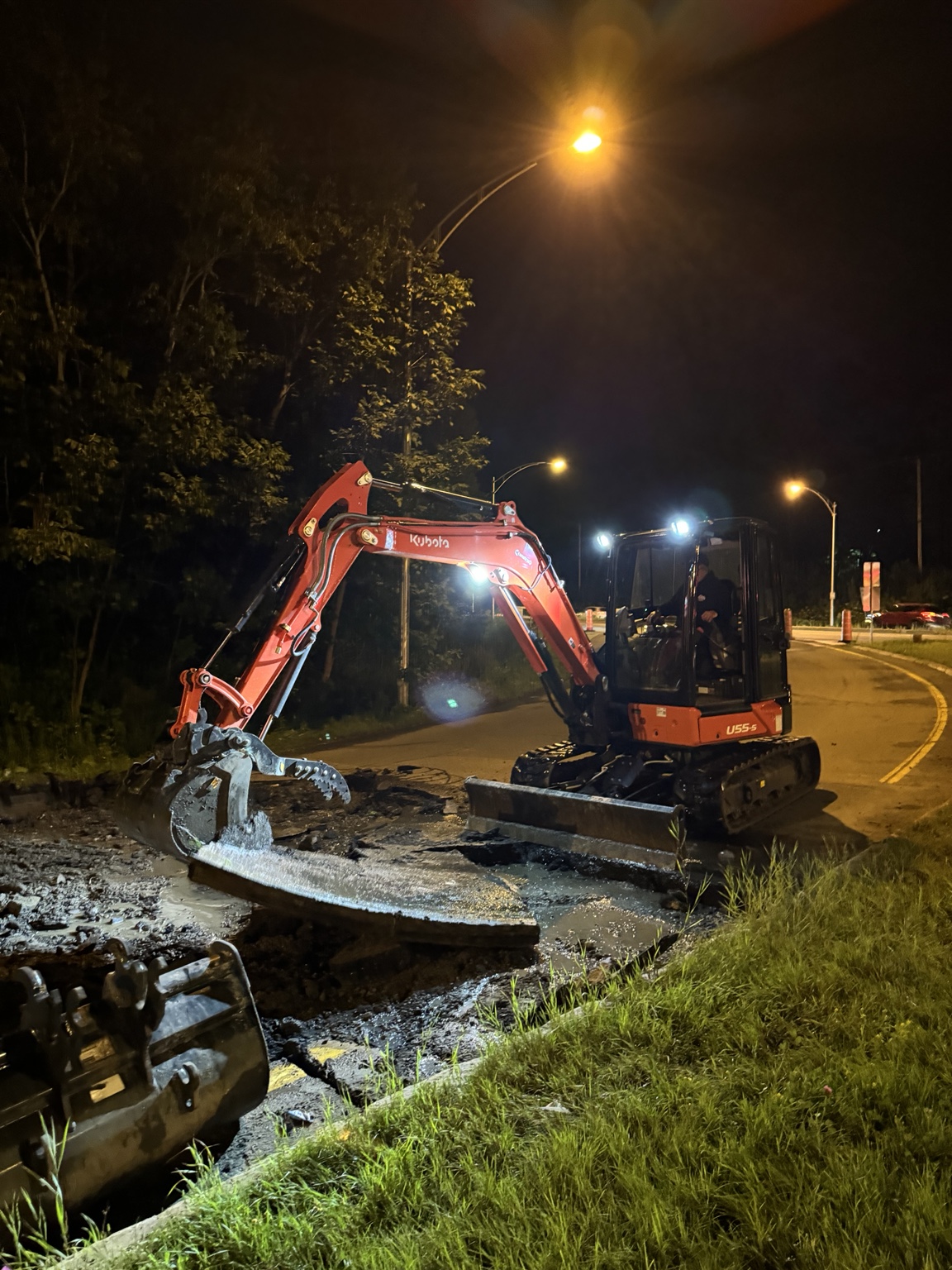 Excavation de nuit - Orsainville